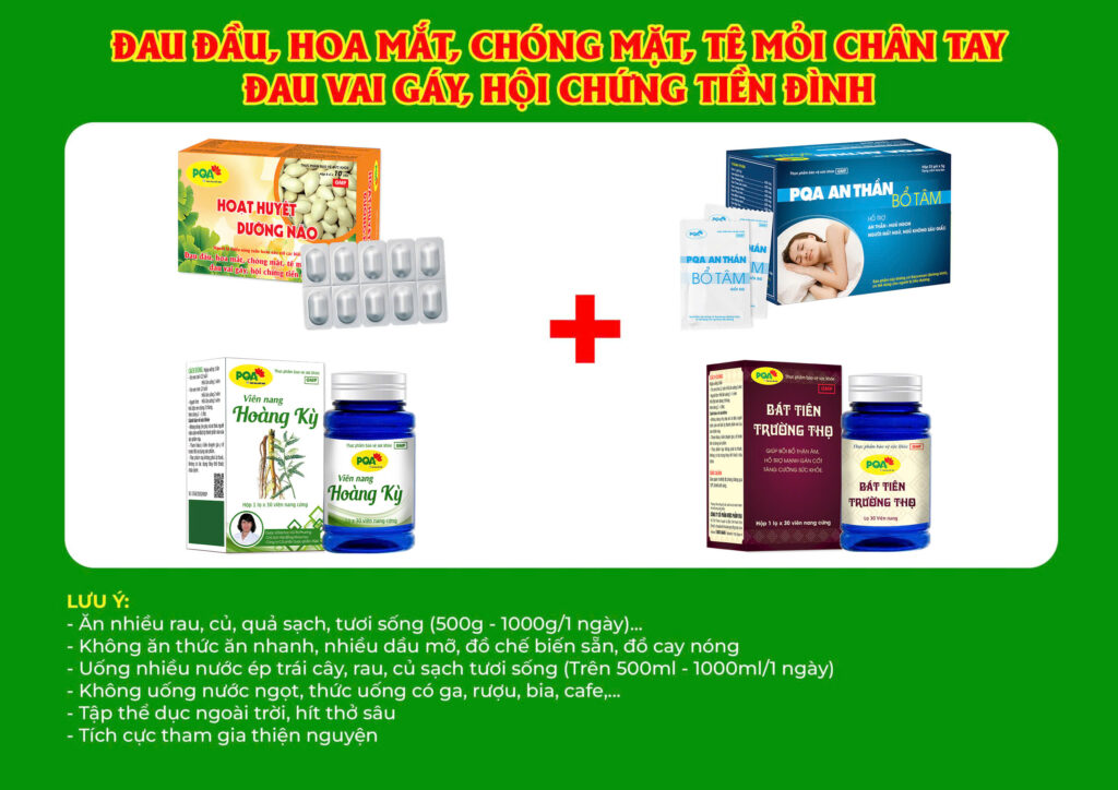 Kết hợp 4 sản phẩm hoạt huyết dưỡng não