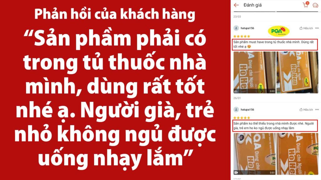 Cốm PQA Dùng Cho Người Ho Hen