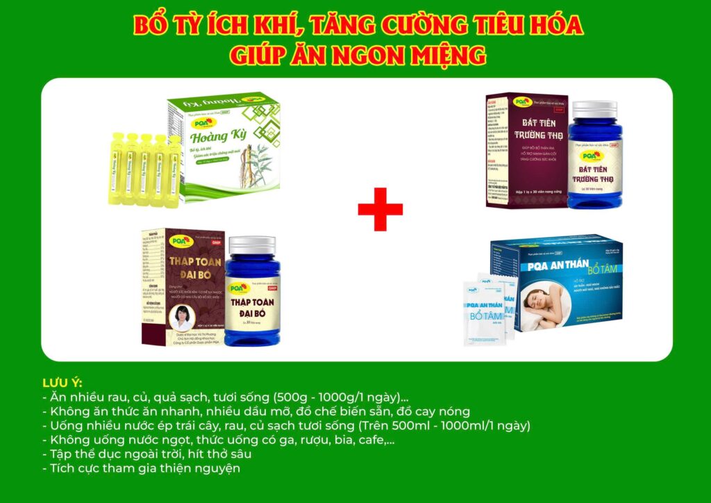 Kết hợp 4 sản phẩm Hoàng Kỳ