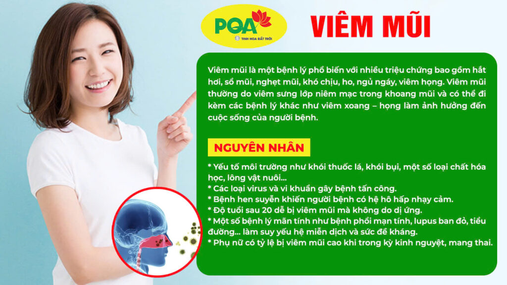 Nguyên nhân và triệu chứng của viêm mũi