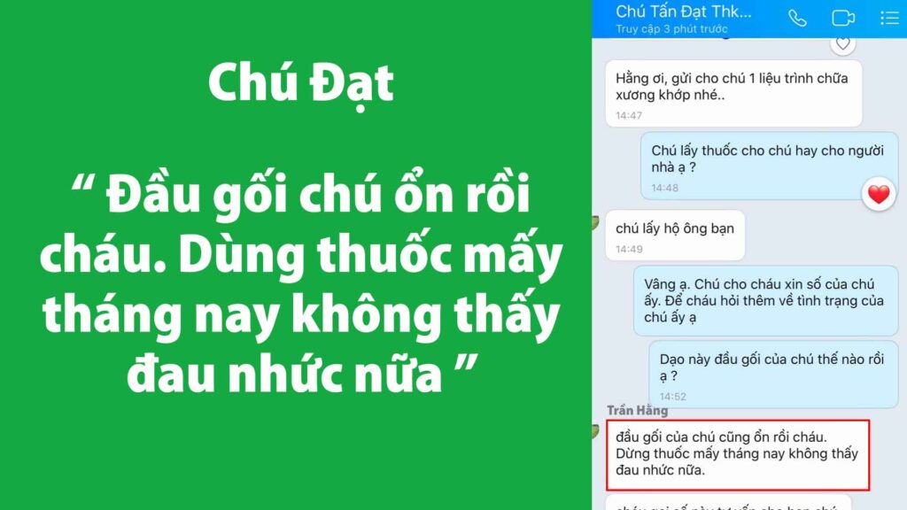 Feedback Thoái hoá khớp