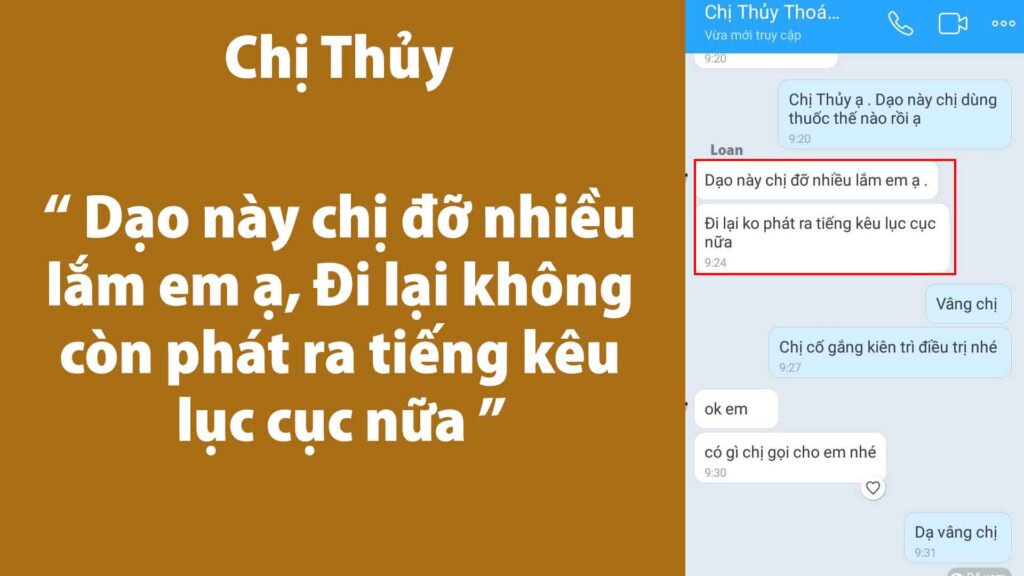 Feedback Thoái hoá khớp