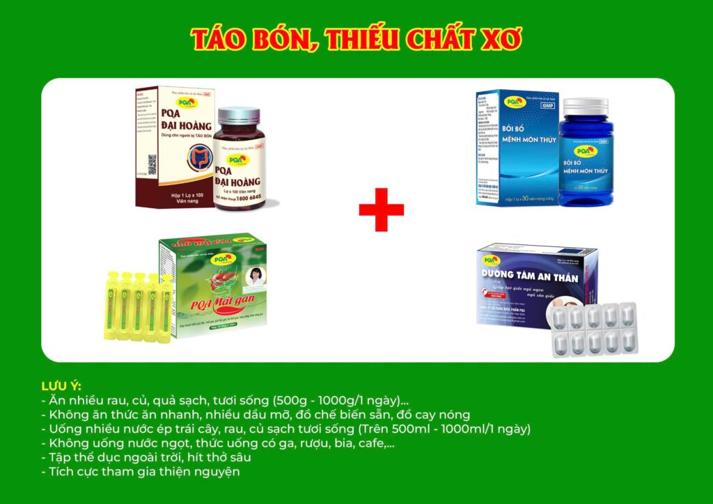 Kết hợp 4 sản phẩm Đại hoàng 100v