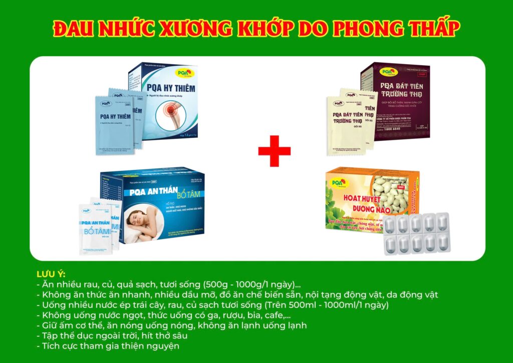 Kết hợp 4 sản phẩm Hy Thiêm