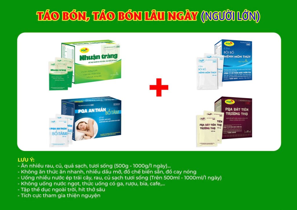 Kết hợp 4 sản phẩm Nhuận Tràng Cốm
