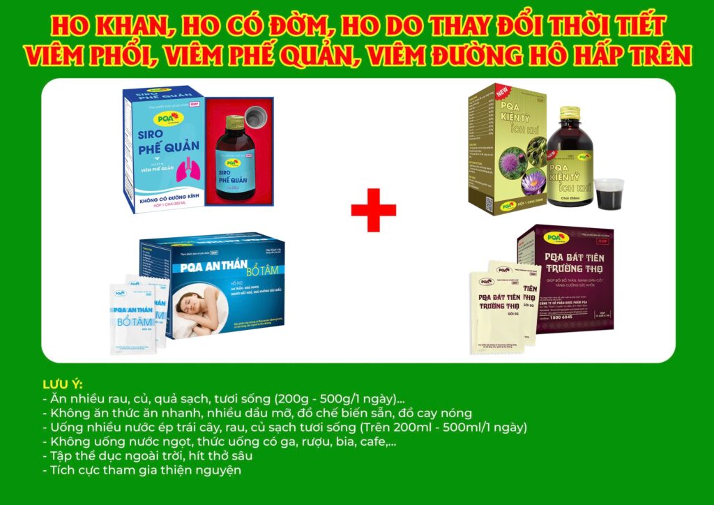 Kết hợp 4 sản phẩm Phế quản 