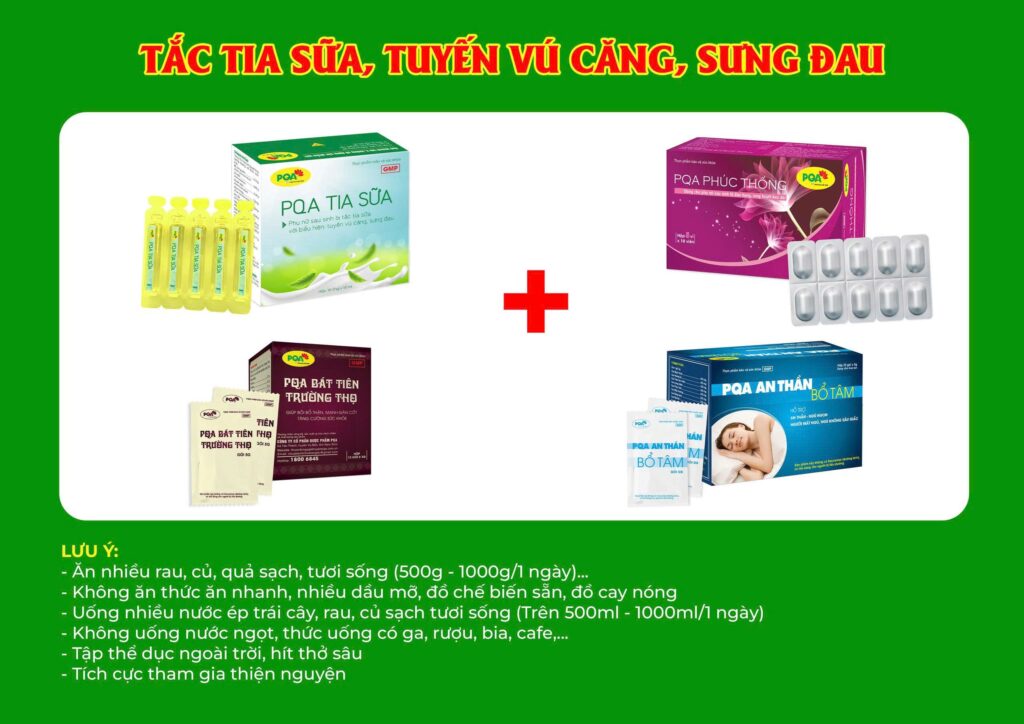 Kết hợp 4 sản phẩm Tia Sữa