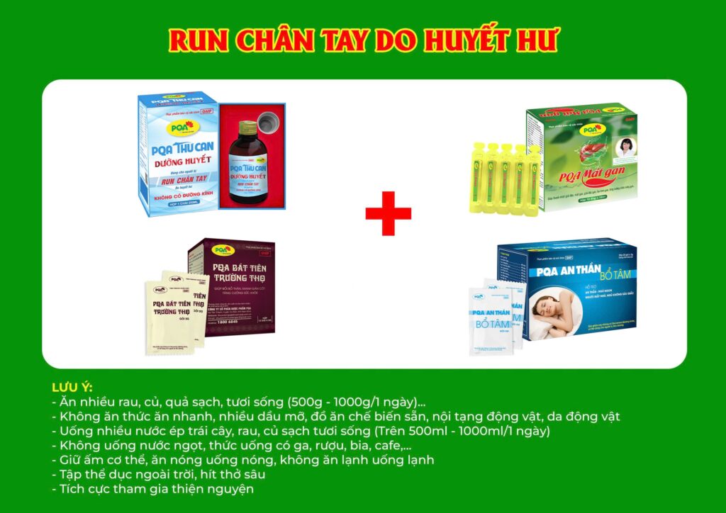 Kết hợp 4 sản phẩm thư can dưỡng huyết