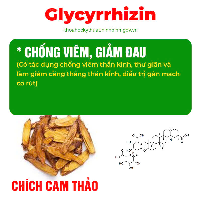 Thành phần hoá học Thư giãn gân cơ