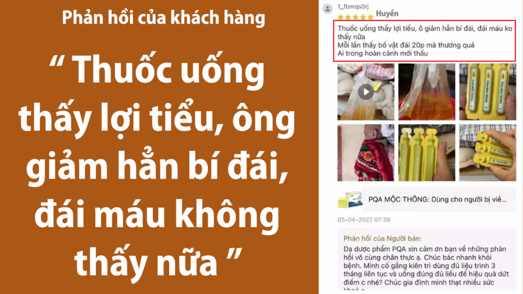 Feedback Mộc Thông