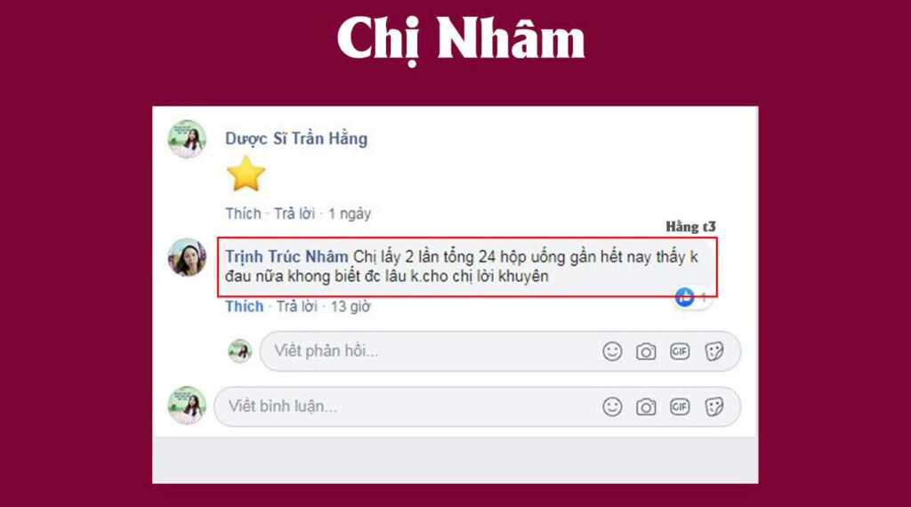Feedback Thoái hoá khớp 