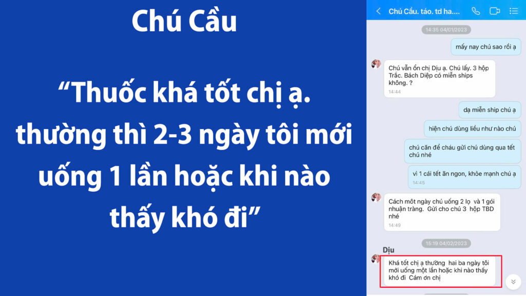 Feedback Trắc Bách Diệp 