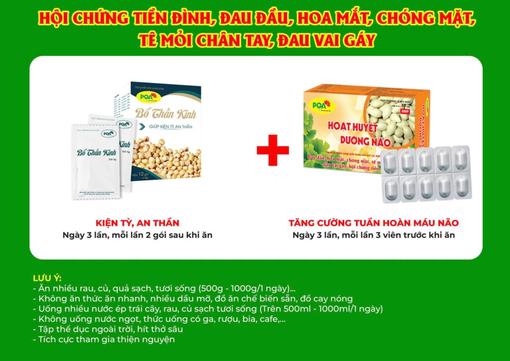 Kết hợp 2 sản phẩm Bổ thần kinh