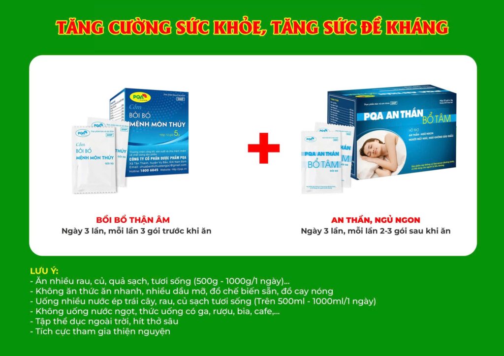 Kết hợp 2 sản phẩm Cốm mệnh môn thuỷ