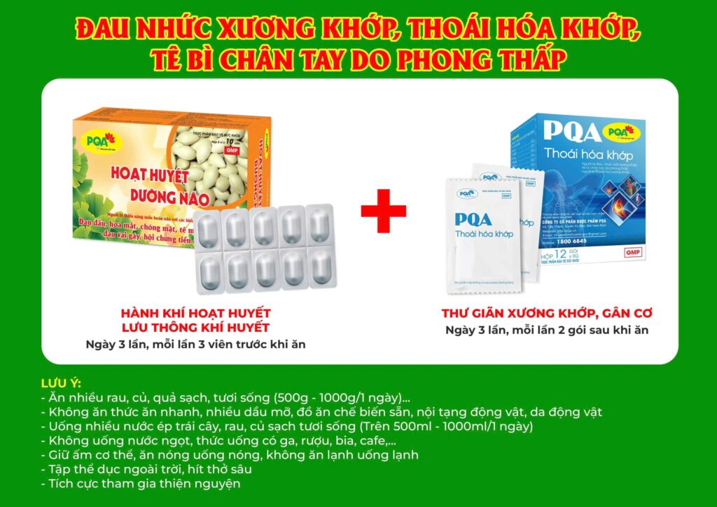 Kết hợp 2 sản phẩm Thoái hoá khớp
