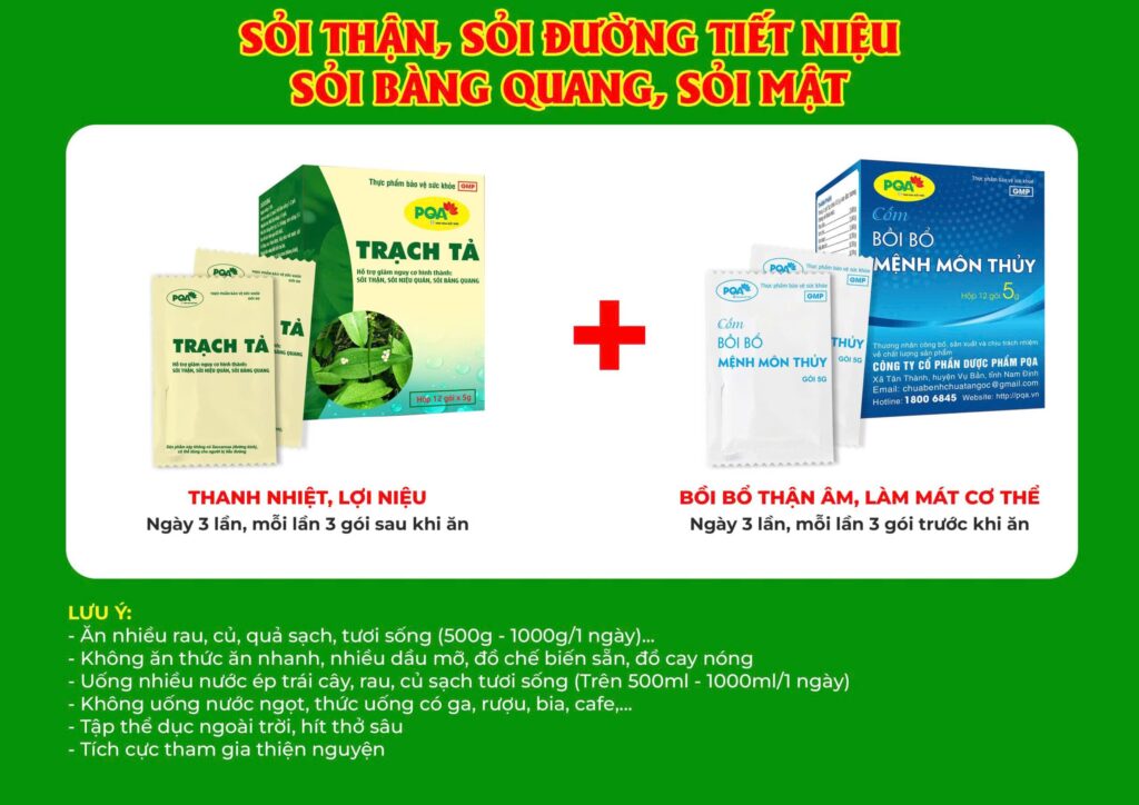 Kết hợp 2 sản phẩm Trạch tả