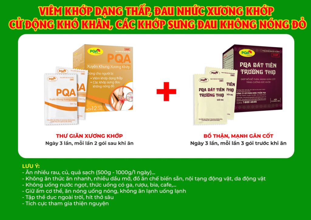 Kết hợp 2 sản phẩm Xuyên khung xương khớp