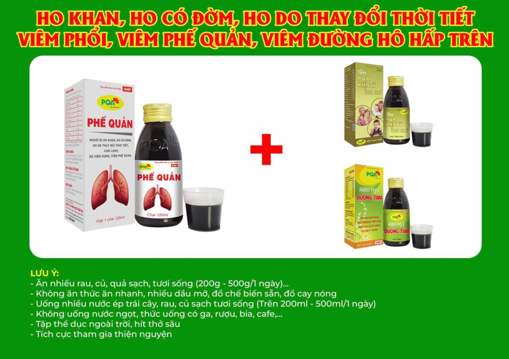 Kết hợp 3 sản phẩm Phế quản 