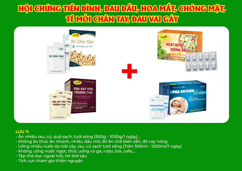 Kết hợp 4 sản phẩm Bổ thần kinh