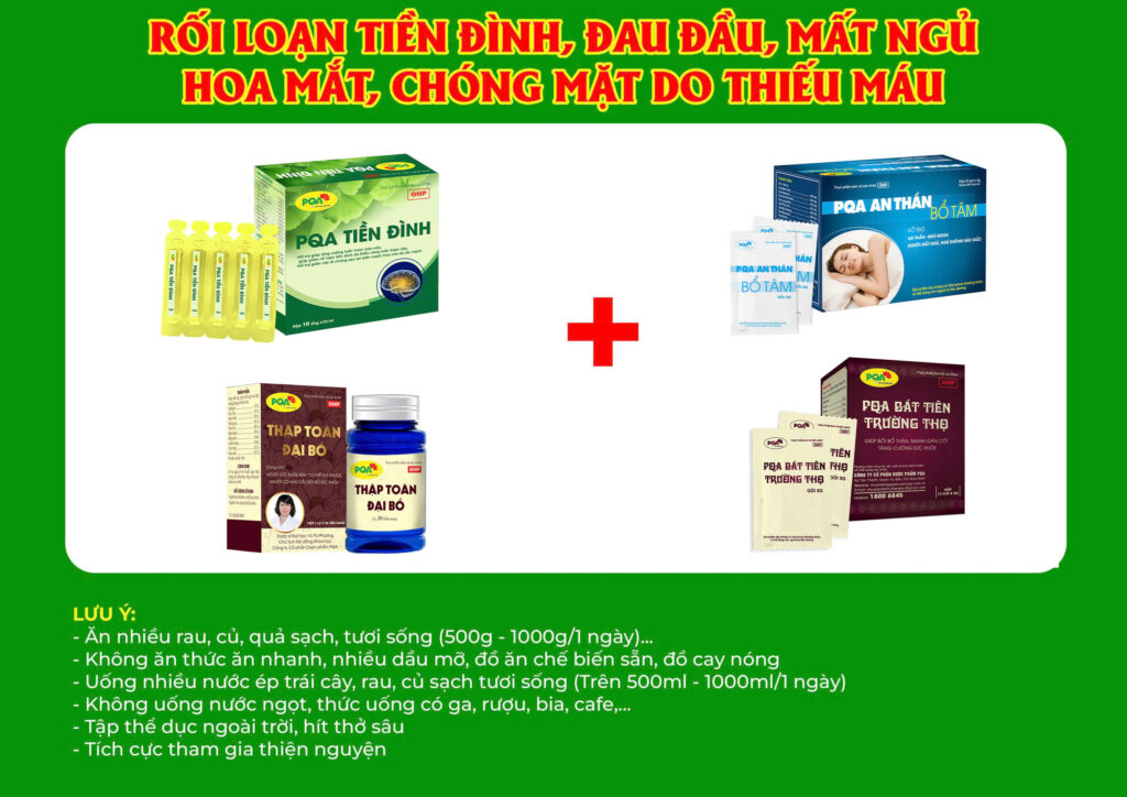 Kết họp 4 sản phẩm Bổ thần kinh