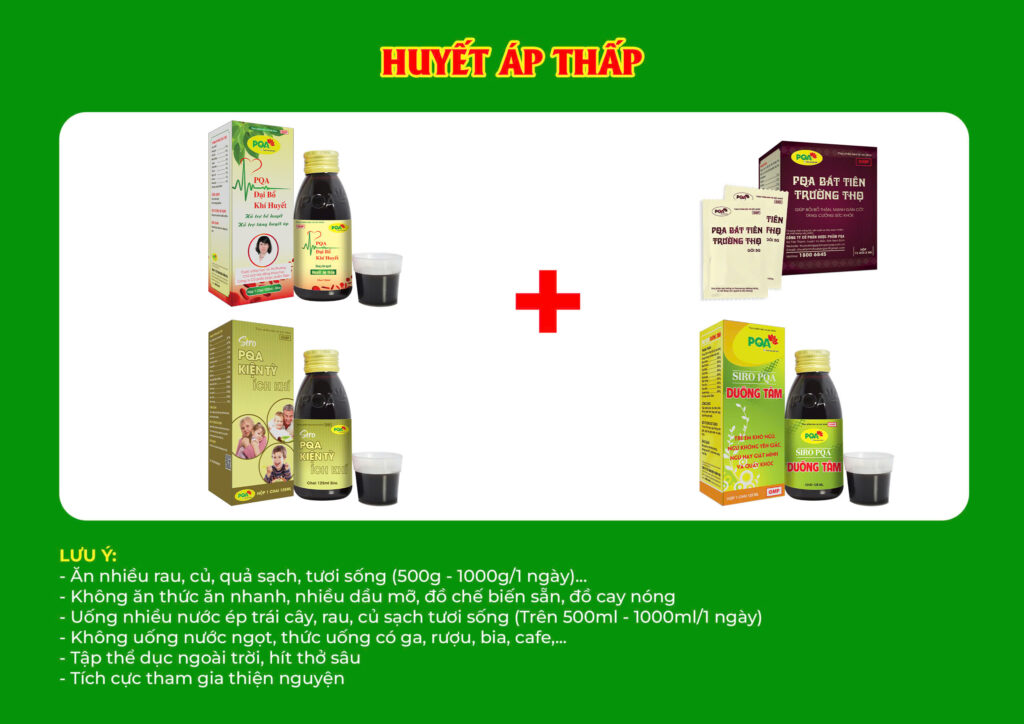 Kết hợp 4 sản phẩm Đại bổ khí huyết