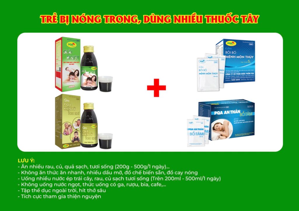 Kết hợp 4 sản phẩm Giải nhiệt