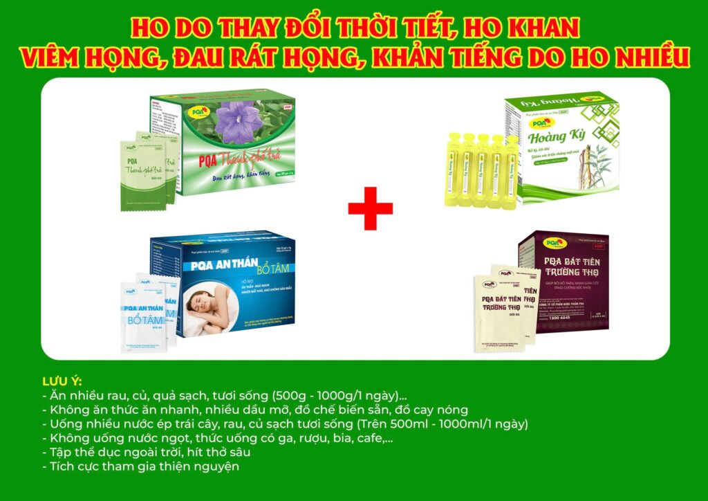 Kết hợp 4 sản phẩm Thanh phế trà