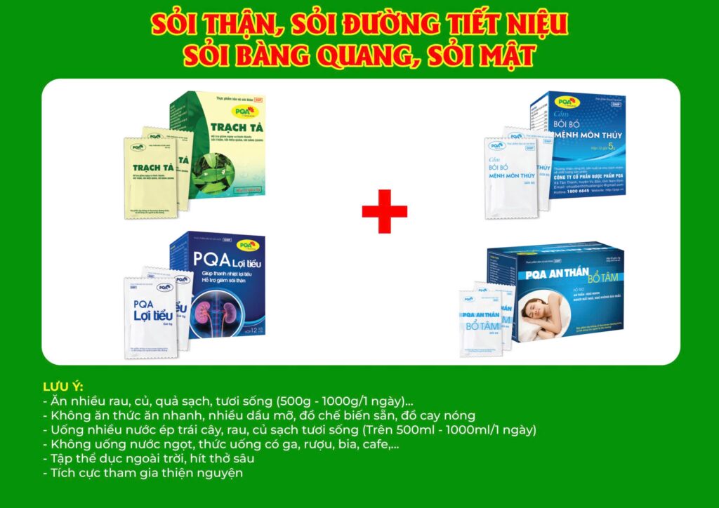 Kết hợp 4 sản phẩm Trạch Tả