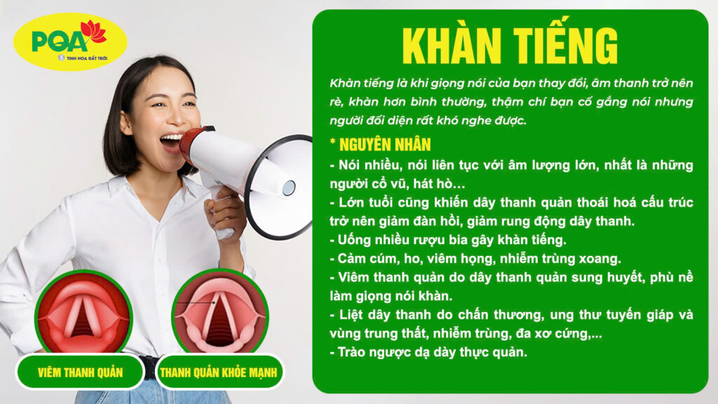 Nguyên nhân dẫn đến khàn tiếng