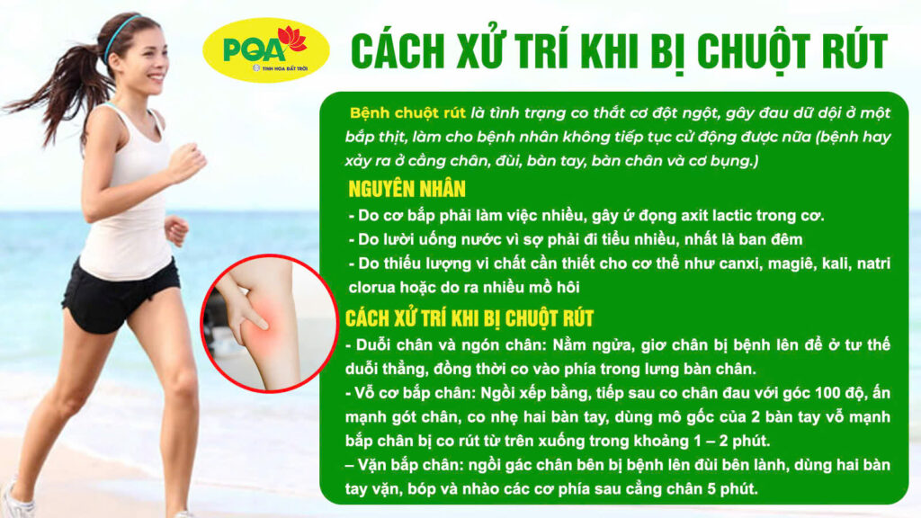 Nguyên nhân và cách xử lý khi bị chuột rút