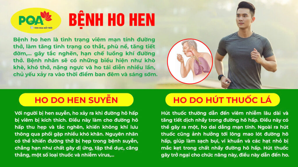 Nguyên nhân và triệu chứng bệnh ho hen