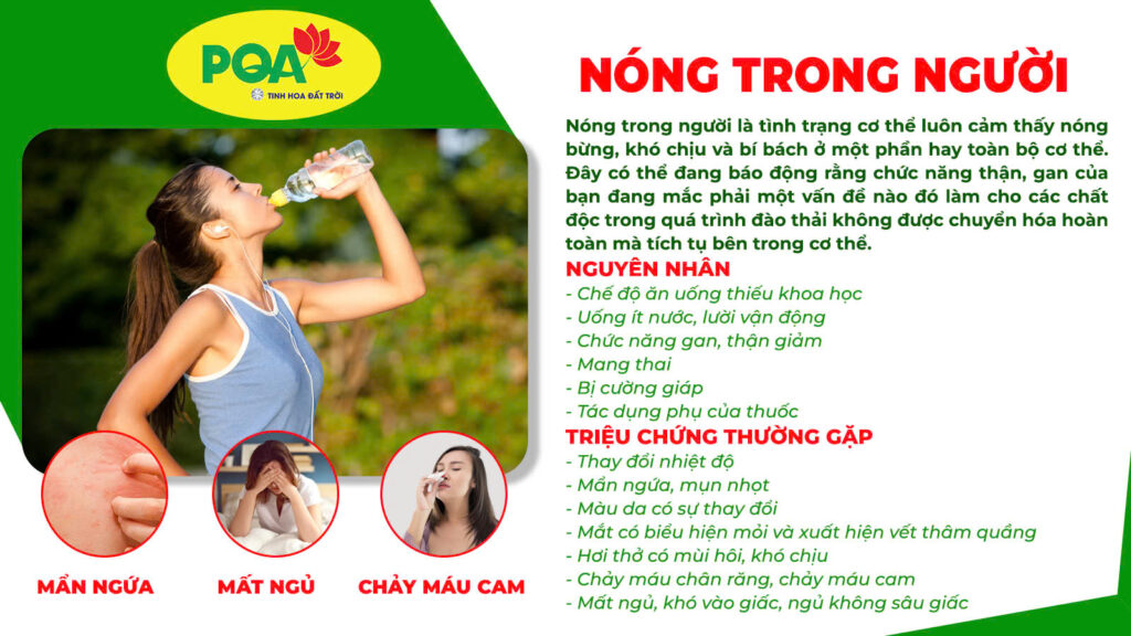 Nguyên nhân và triệu chứng của nóng trong người