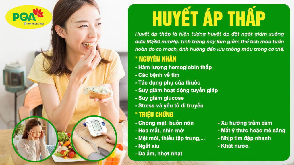 Nguyên nhân và triệu chứng huyết áp thấp