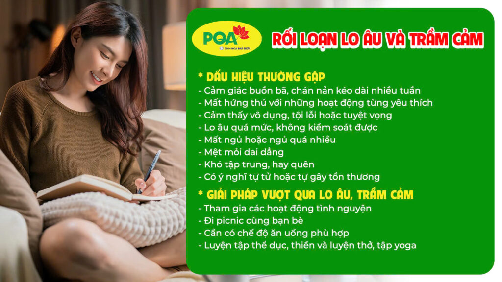 Nguyên nhân và triệu chứng rối loạn lo âu và trầm cảm