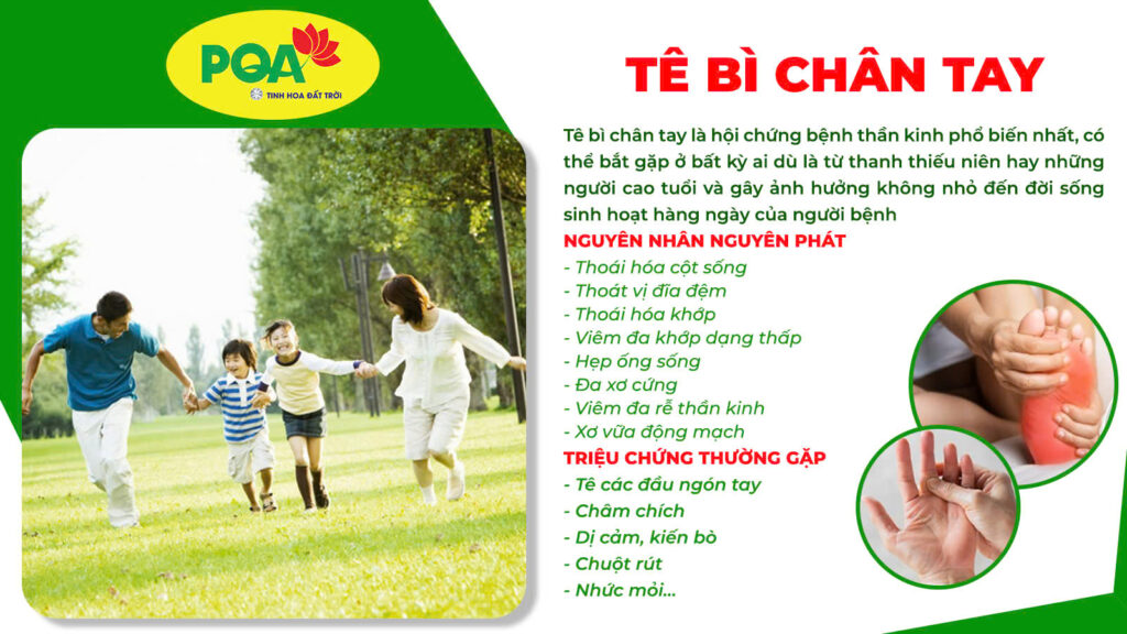 Nguyên nhân và triệu chứng tê bì chân tay