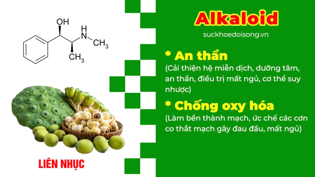 Thành phần hoá học Bổ thần kinh