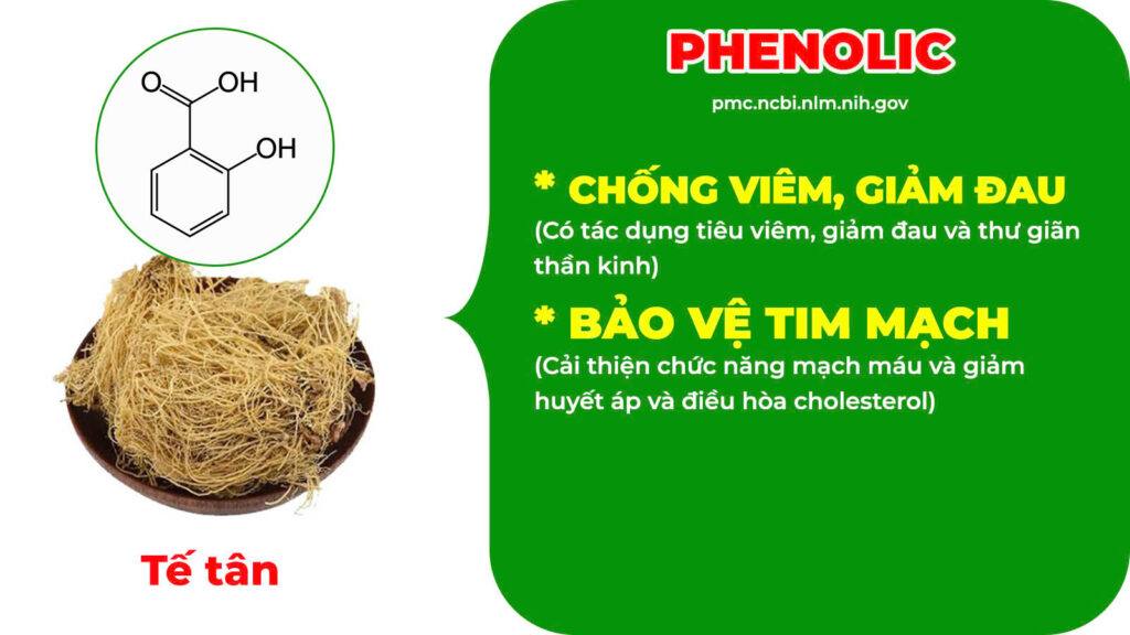 Thành phần hoá học Xuyên khung tế tân 