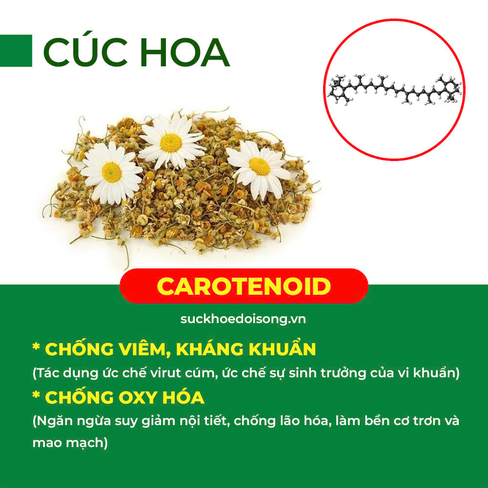 Thành phần hoá học tăng sức đề kháng 