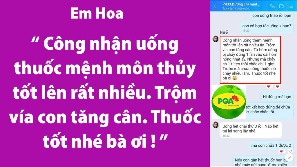 Feedback Mệnh môn thủy siro 