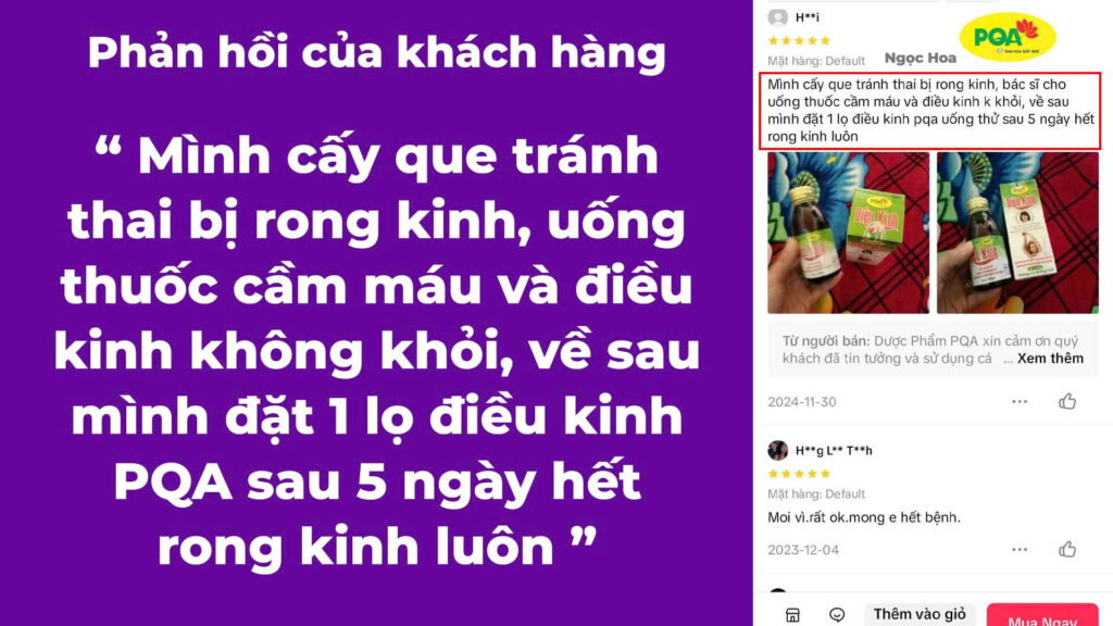 Feedback điều kinh
