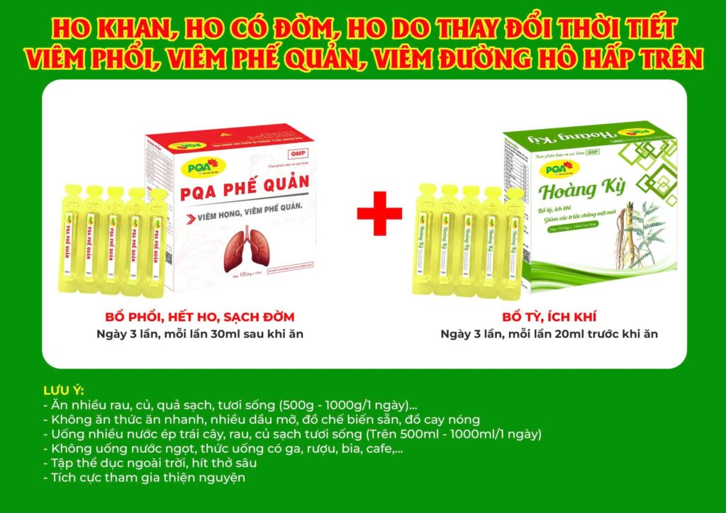 Kết hợp 2 sản phẩm Phế quản ống