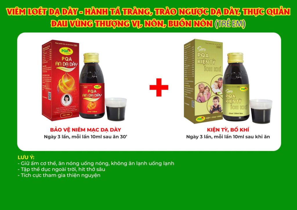 Kết hợp 2 sản phẩm an dạ dày