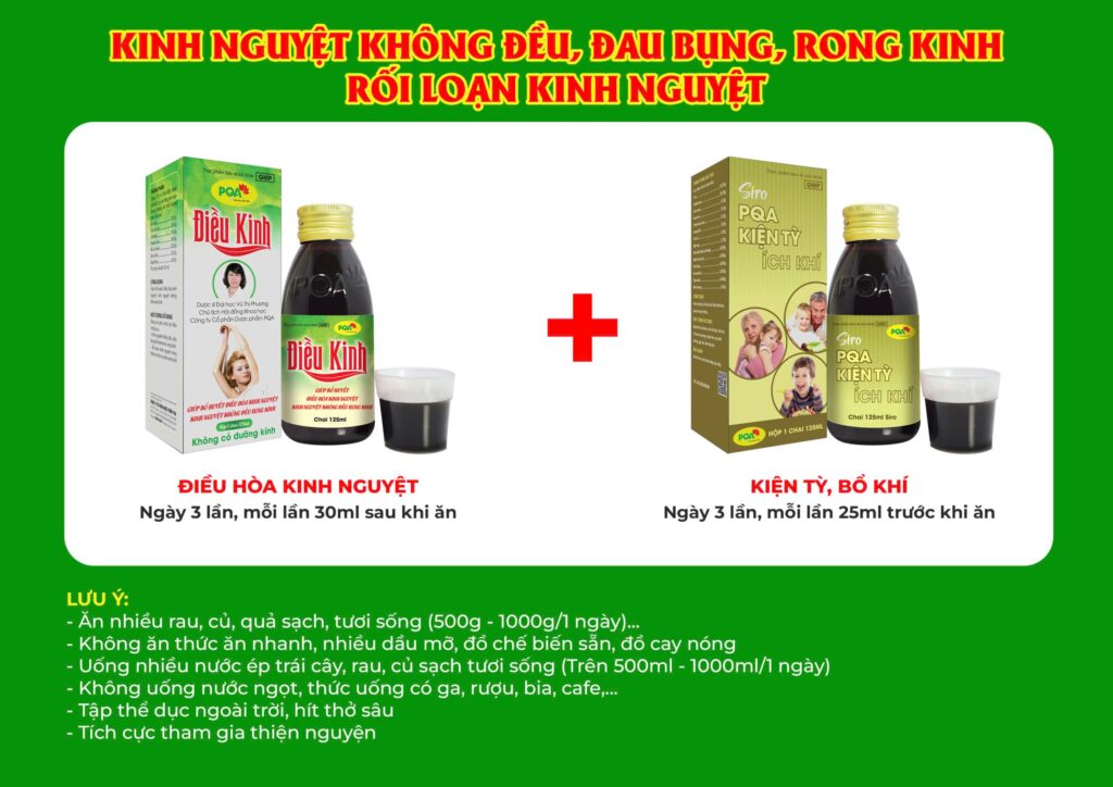 Kết hợp 2 sản phẩm điều kinh