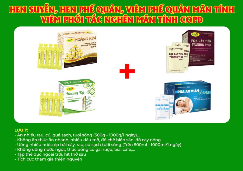 Kết hợp 4 sản phẩm Hoàng Kim