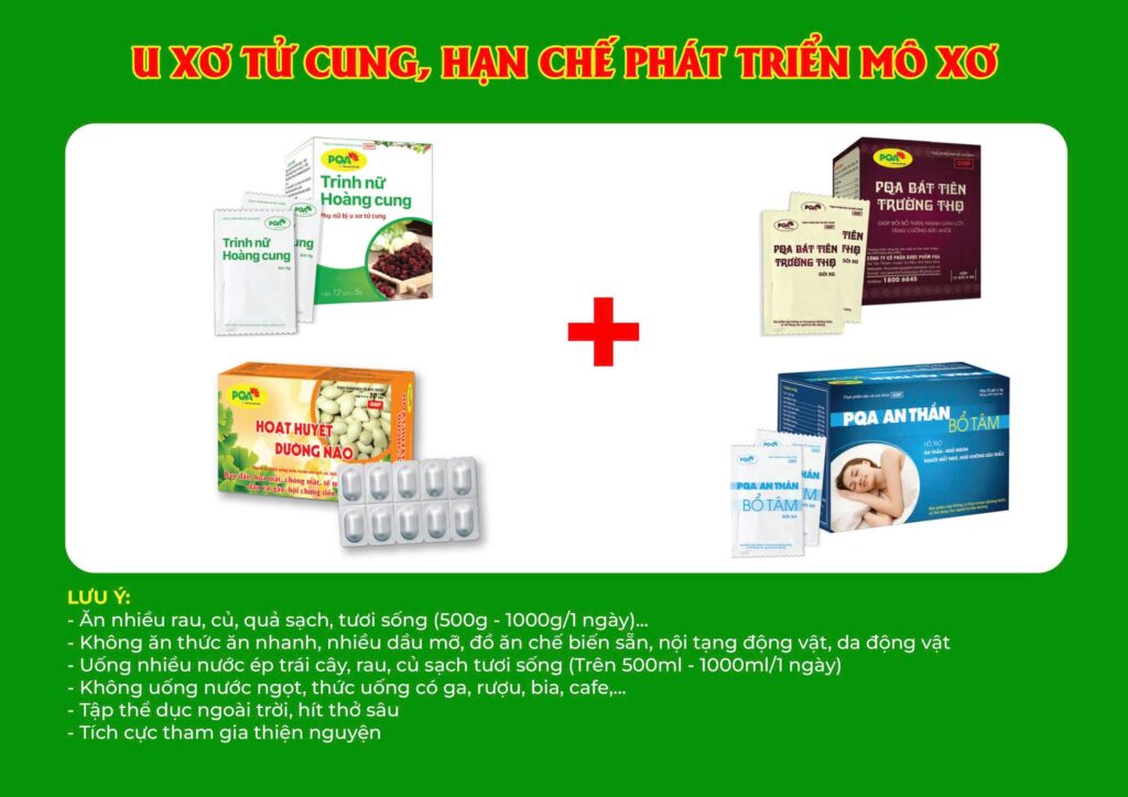 Kết hợp 4 sản phẩm Trinh nữ hoàng cung