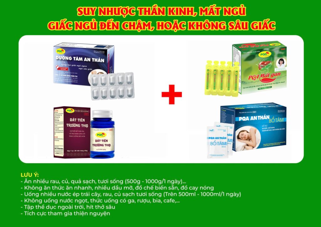 Kết hợp 4 sản phẩm dưỡng tâm an thần