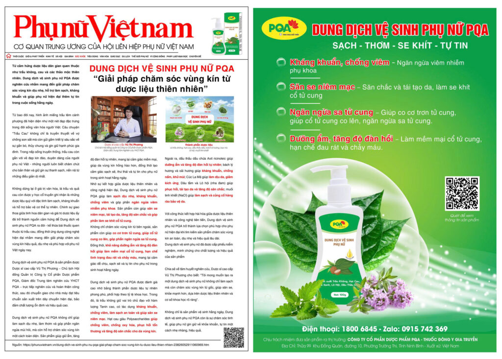 Báo dung dịch vệ sinh