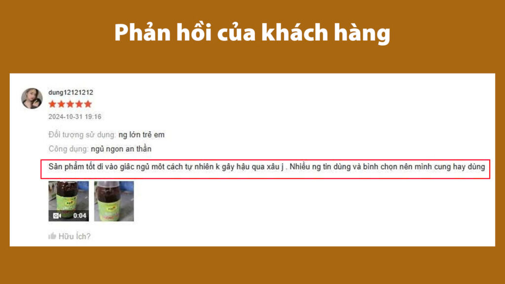 Feedback Dưỡng Tâm