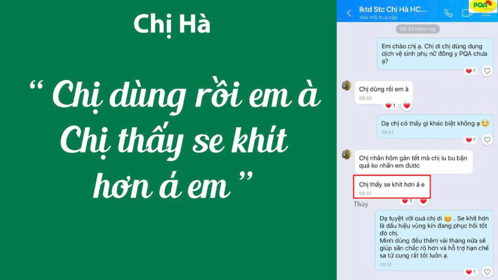 Feedback dung dịch vệ sinh 