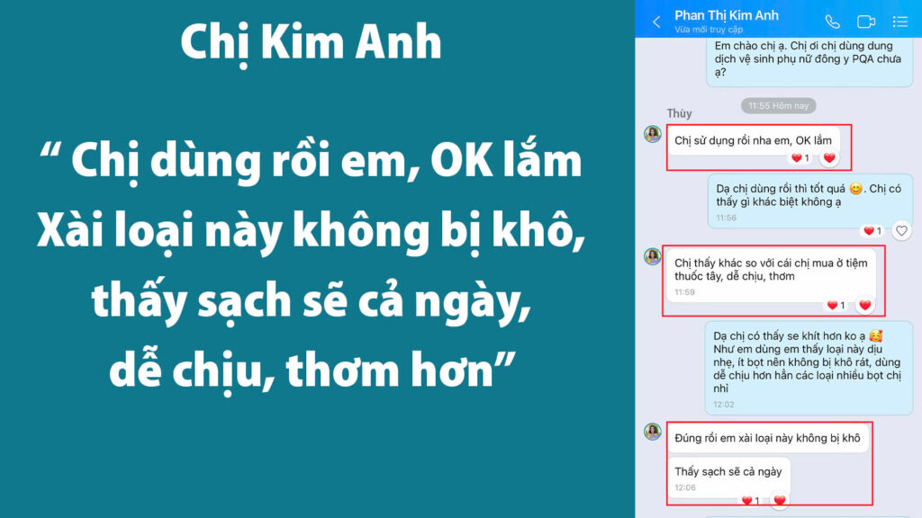 Feedback dung dịch vệ sinh 